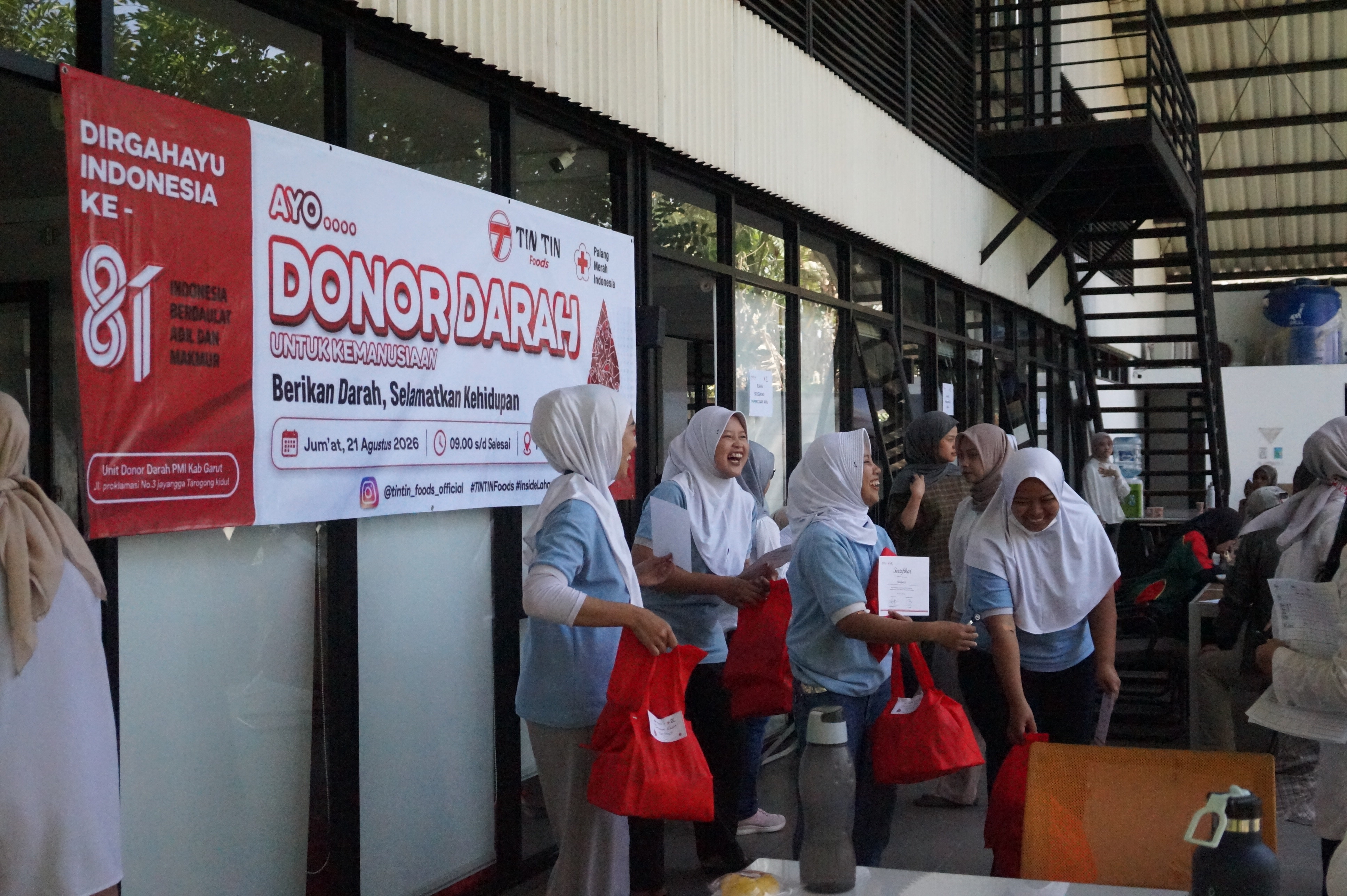 PT. TIN TIN FOOD GELAR DONOR DARAH 